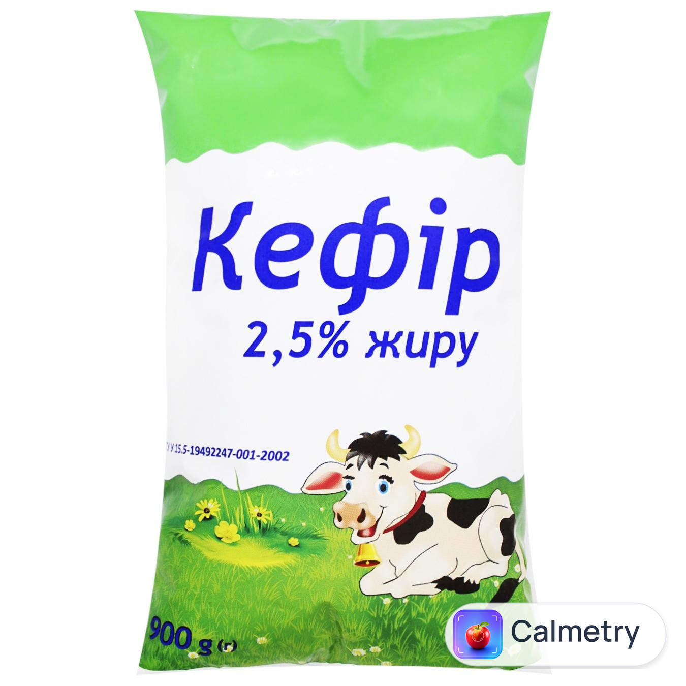 Кефір 2,5% 900г — фото продукту
