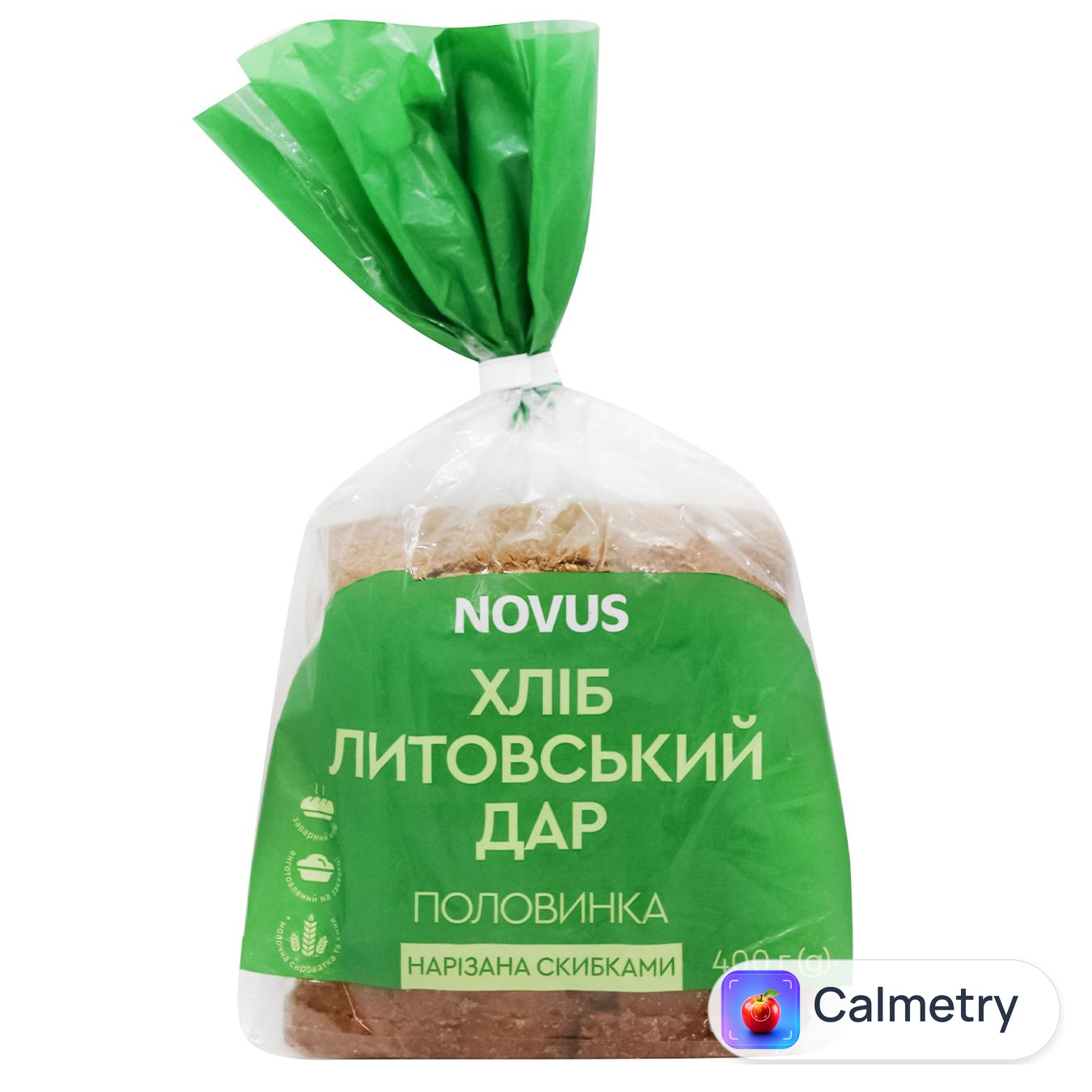 Хліб Novus Литовський дар нарізаний 400г — фото продукту