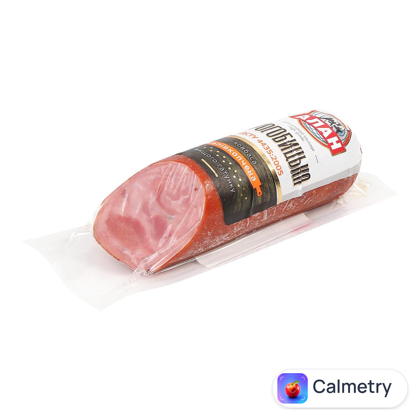 Ковбаса Алан Дрогобицька напівкопчена половина вищий сорт — фото продукту