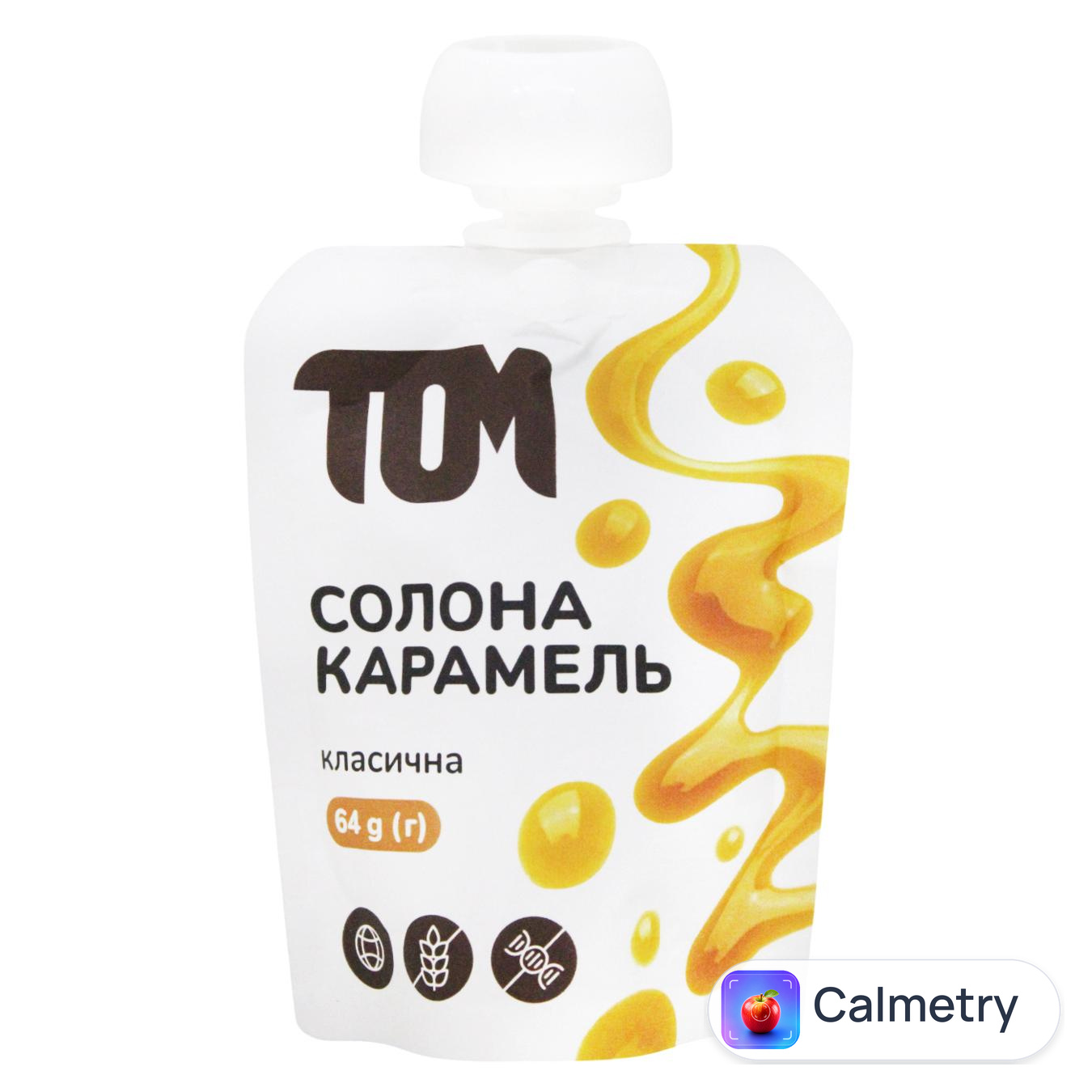 Карамель солона ТОМ класична 64г — фото продукту