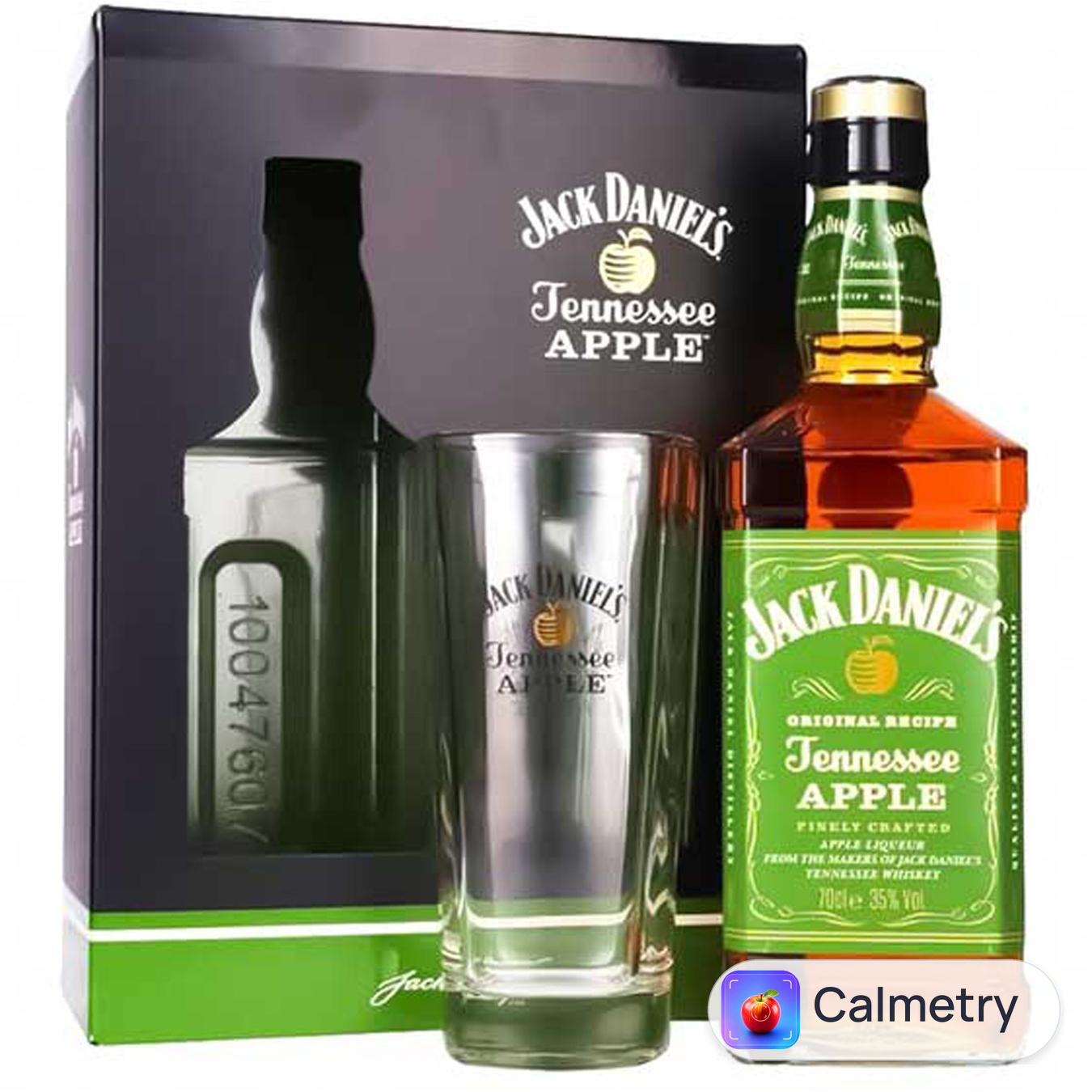 Лікер Jack Daniel's Tennessee Apple 35% 0,7л та склянка
