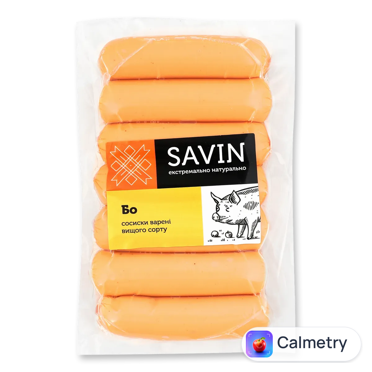 Сосиски «Бо» зі свинини вищого сорту «Савин Продукт» Savin Product