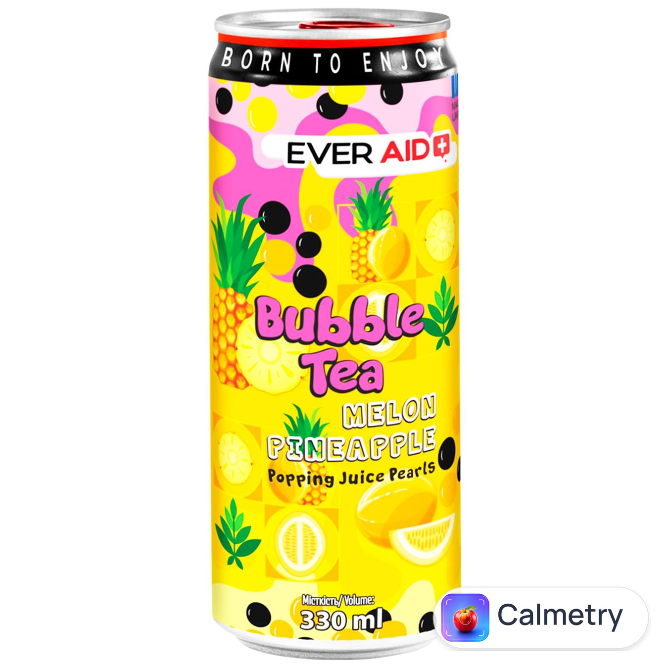 Напій газований Ever Aid Bubble Tea Диня ананас 0,33л