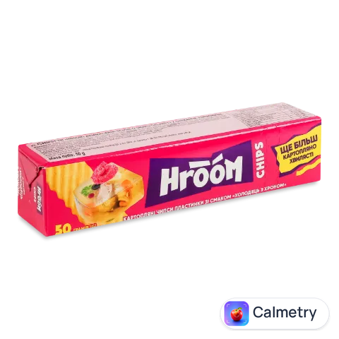 Чипси Hroom! пластинки зі смаком холодець з хроном