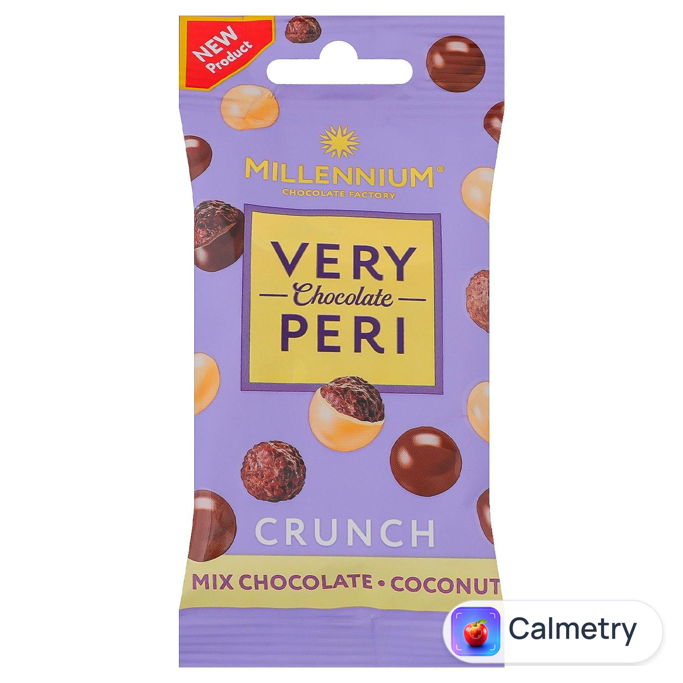 Драже Millennium Very Peri Crunch у молочному та білому шоколаді з кокосом 30г