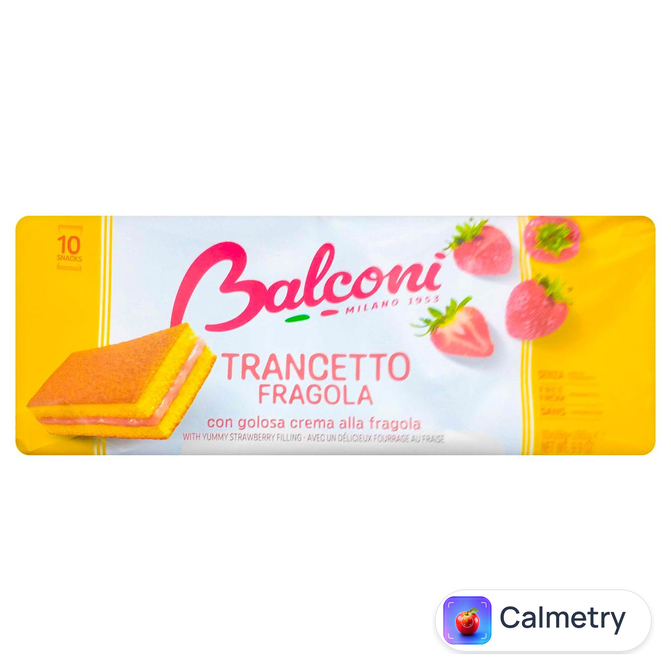 Бісквіти Balconi Trancetto Полуниця та йогурт міні 10шт*28г