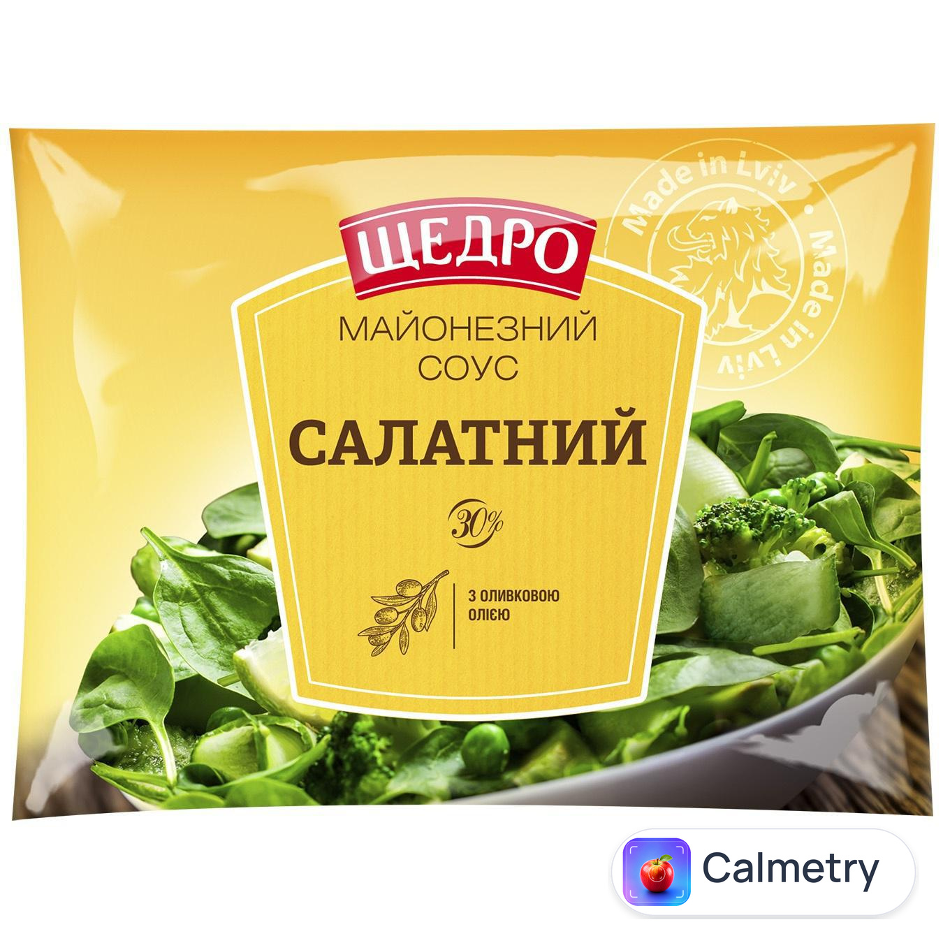 Майонезний соус Щедро Салатний 30% 190г — фото продукту