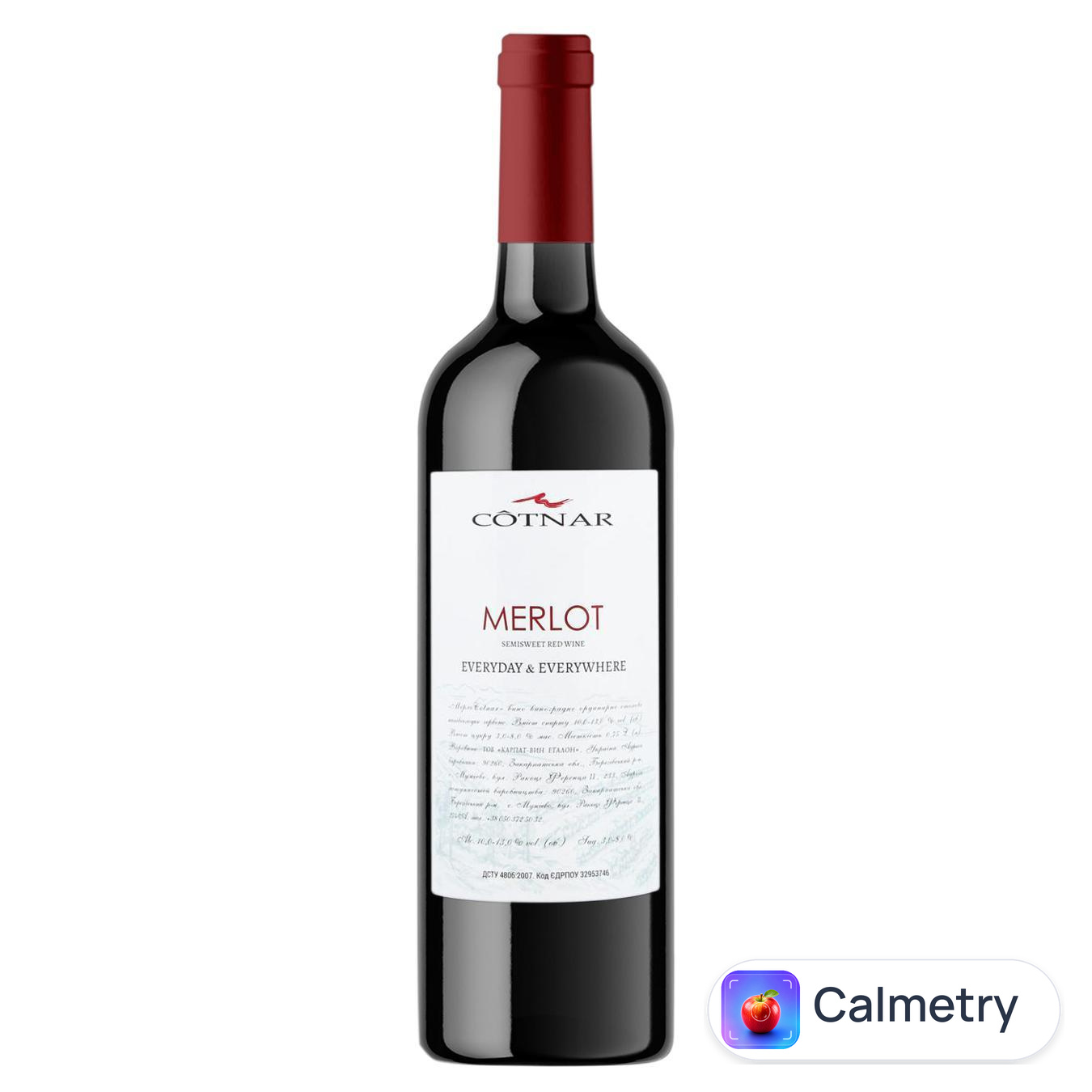 Вино Cotnar Hills Merlot червоне напівсолодке 10-13% 0,75л