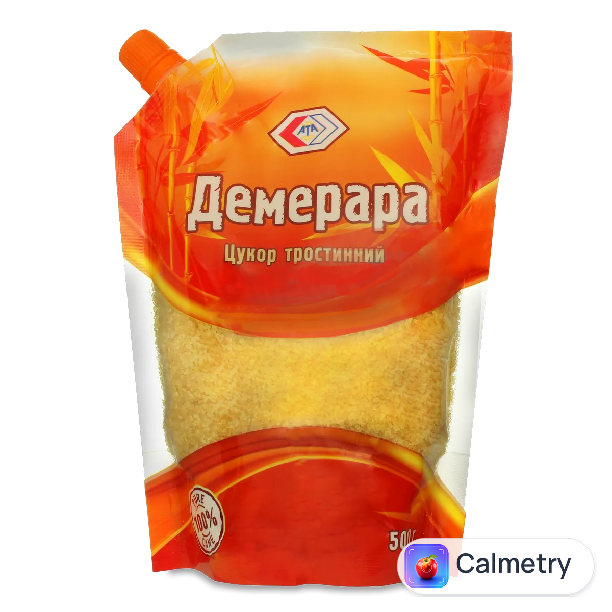 Цукор тростинний «АТА» коричневий «Демерара» 500г