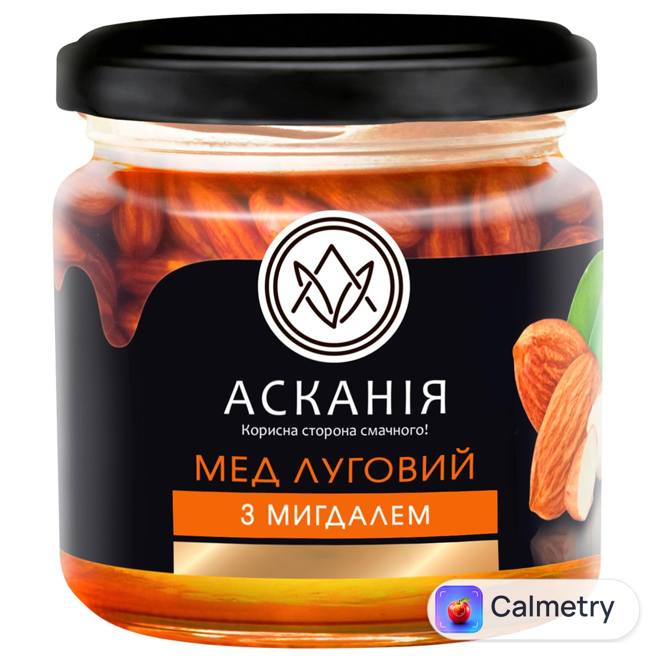 Мед Асканія Луговий з мигдалем 250г — фото продукту
