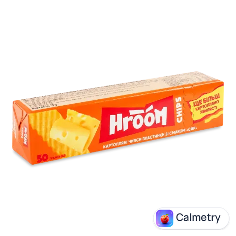 Чіпси Hroom! картопляні зі смаком сиру