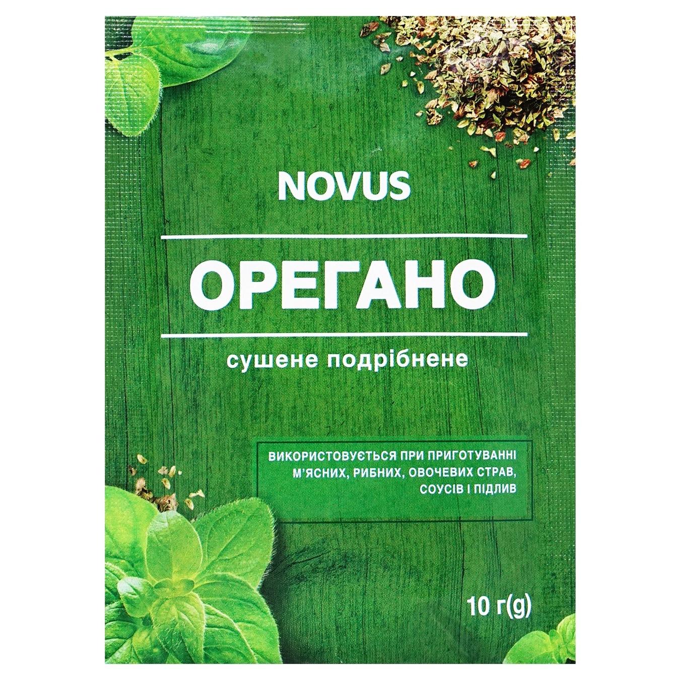 Орегано Novus сушене подрібнене 10г — фото продукту