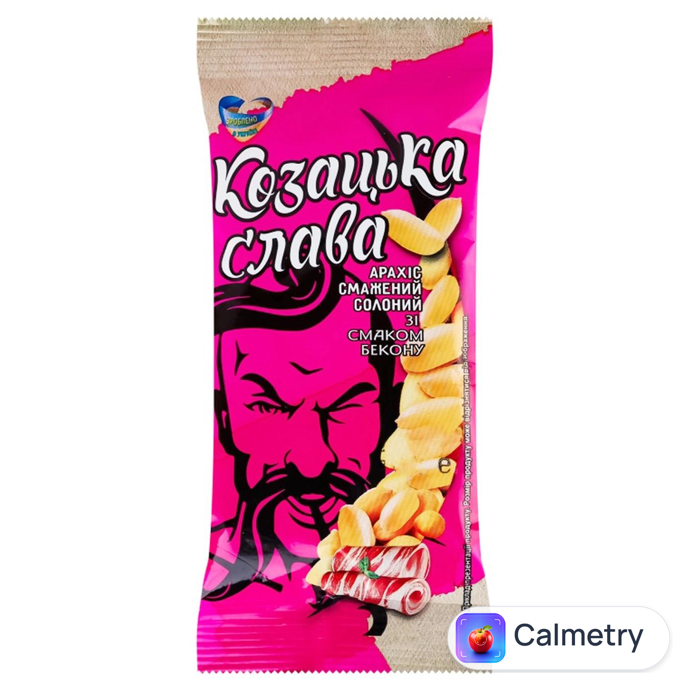 Арахіс Козацька Слава смажений солоний зі смаком бекону 60г — фото продукту