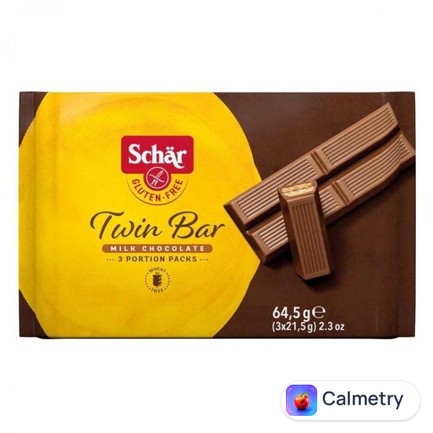 Батончики вафельні без глютену в шоколаді "Twin Bar" Dr. Schar 64, 5 г