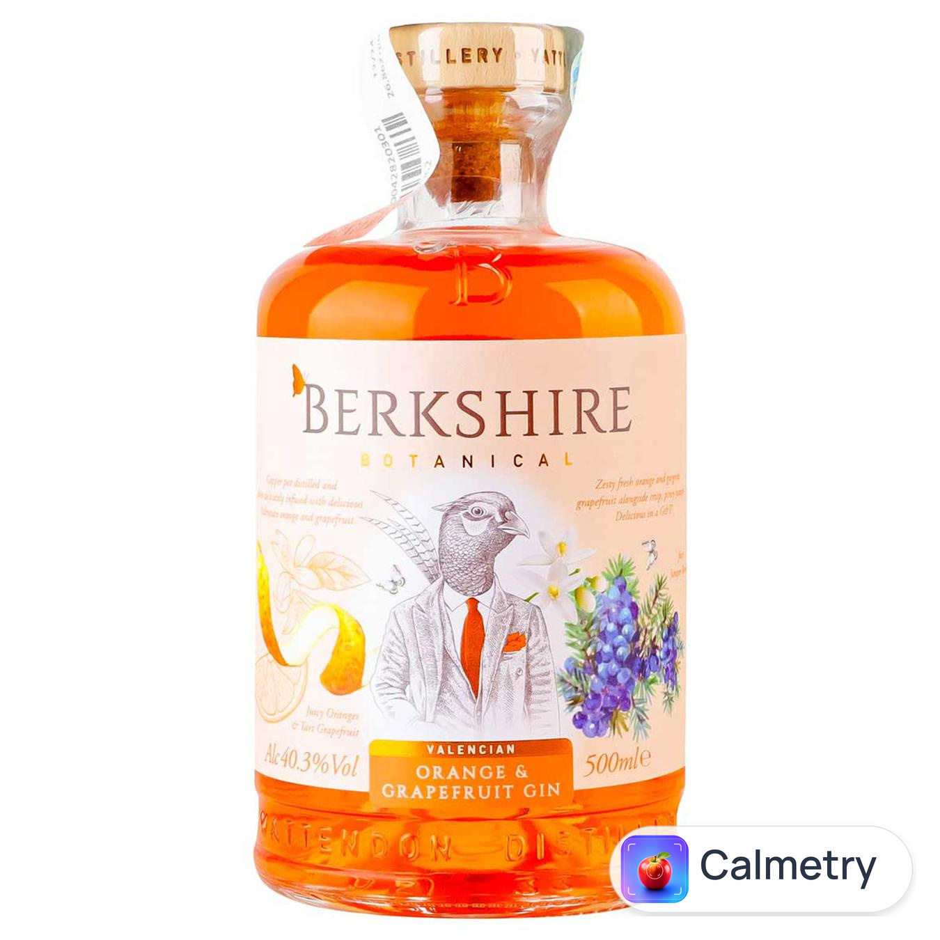 Джин Berkshire Botanical Валенсійський апельсин-грейпфрут 40,3% 0,5л — фото продукту