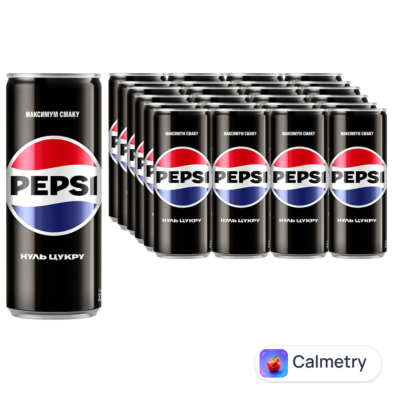 Напій газований Pepsi Black Zero Sugar 0,33л 24шт