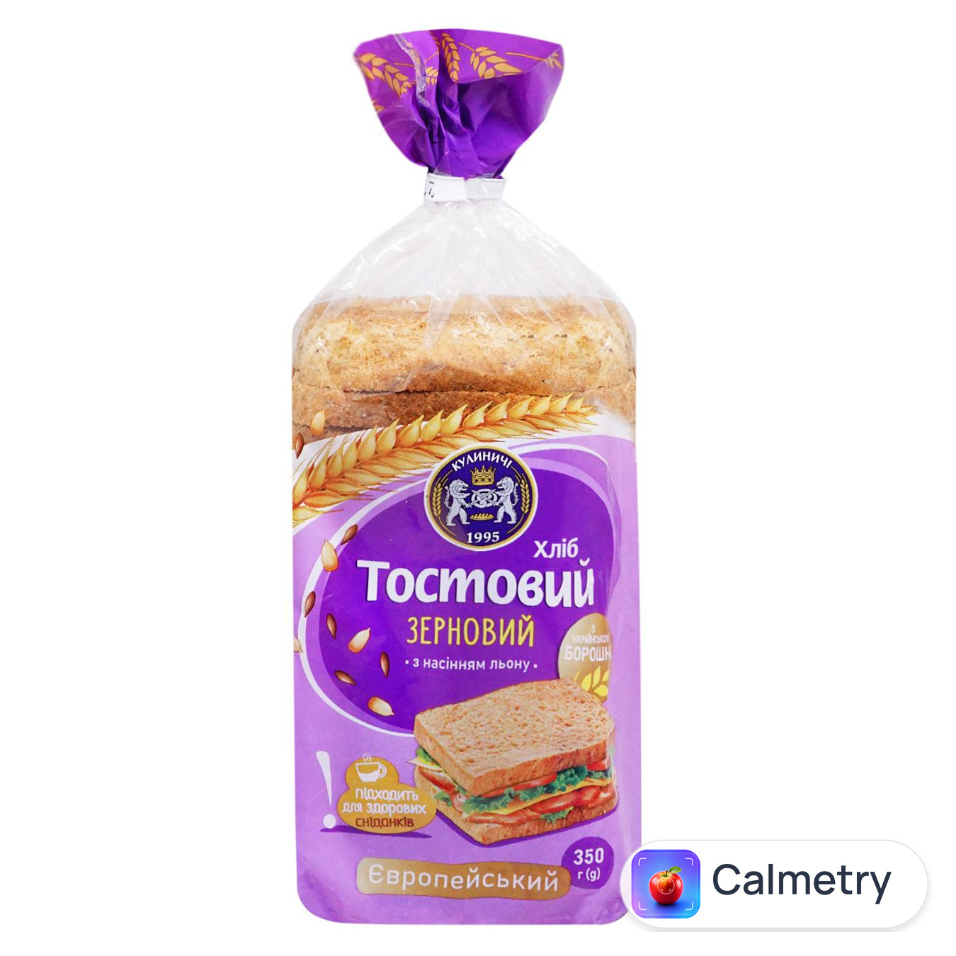 Хліб Кулиничі Європейський Тостовий зерновий 350г
