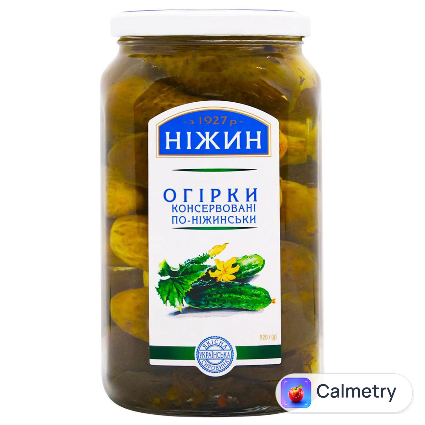 Огірки Ніжин По-ніжинськи консервовані 920г — фото продукту