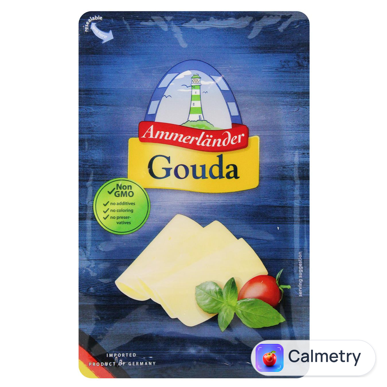 Сир Ammerlаnder Гауда нарізаний 48% 200г