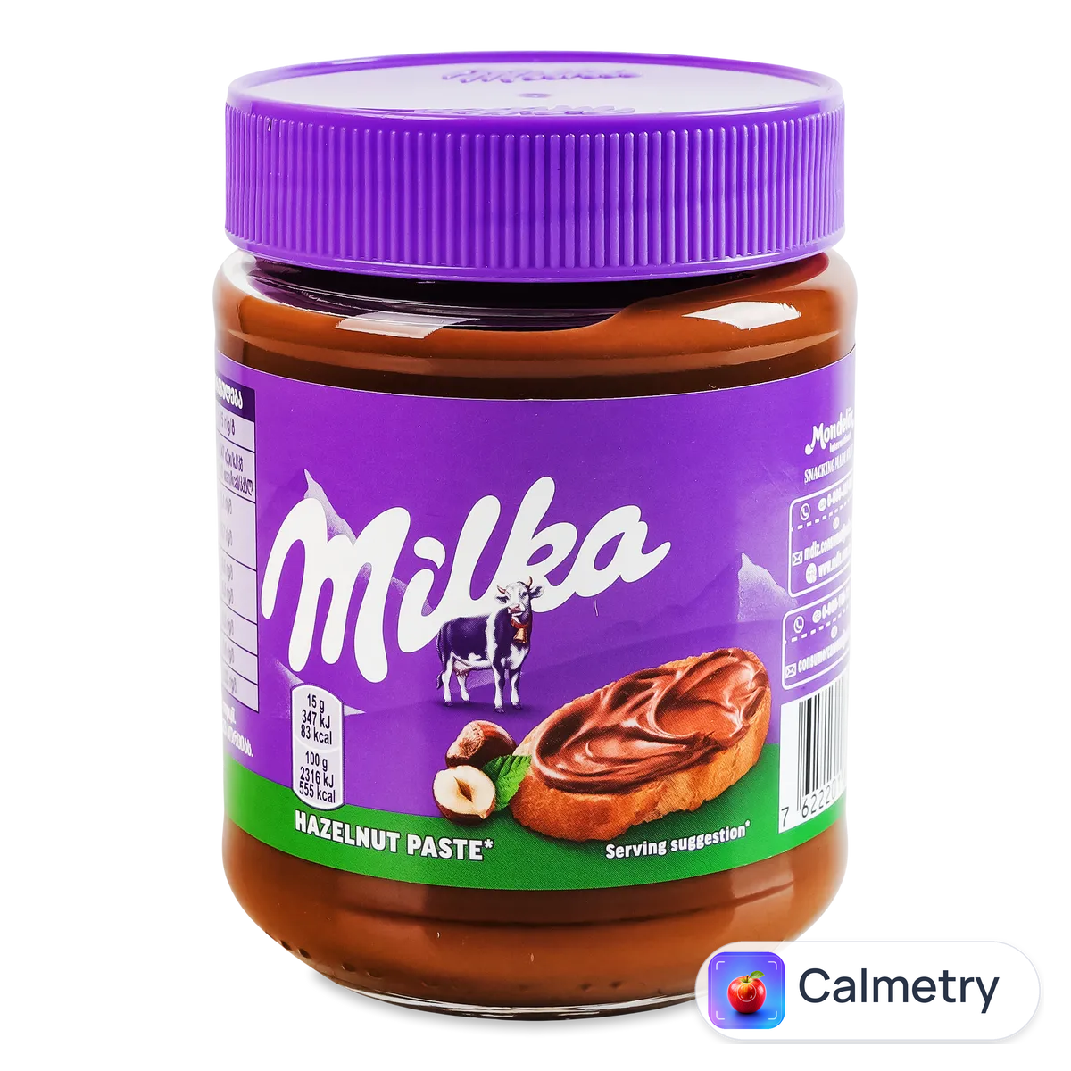 Паста Milka горіхова з фундука з додаванням какао 350г