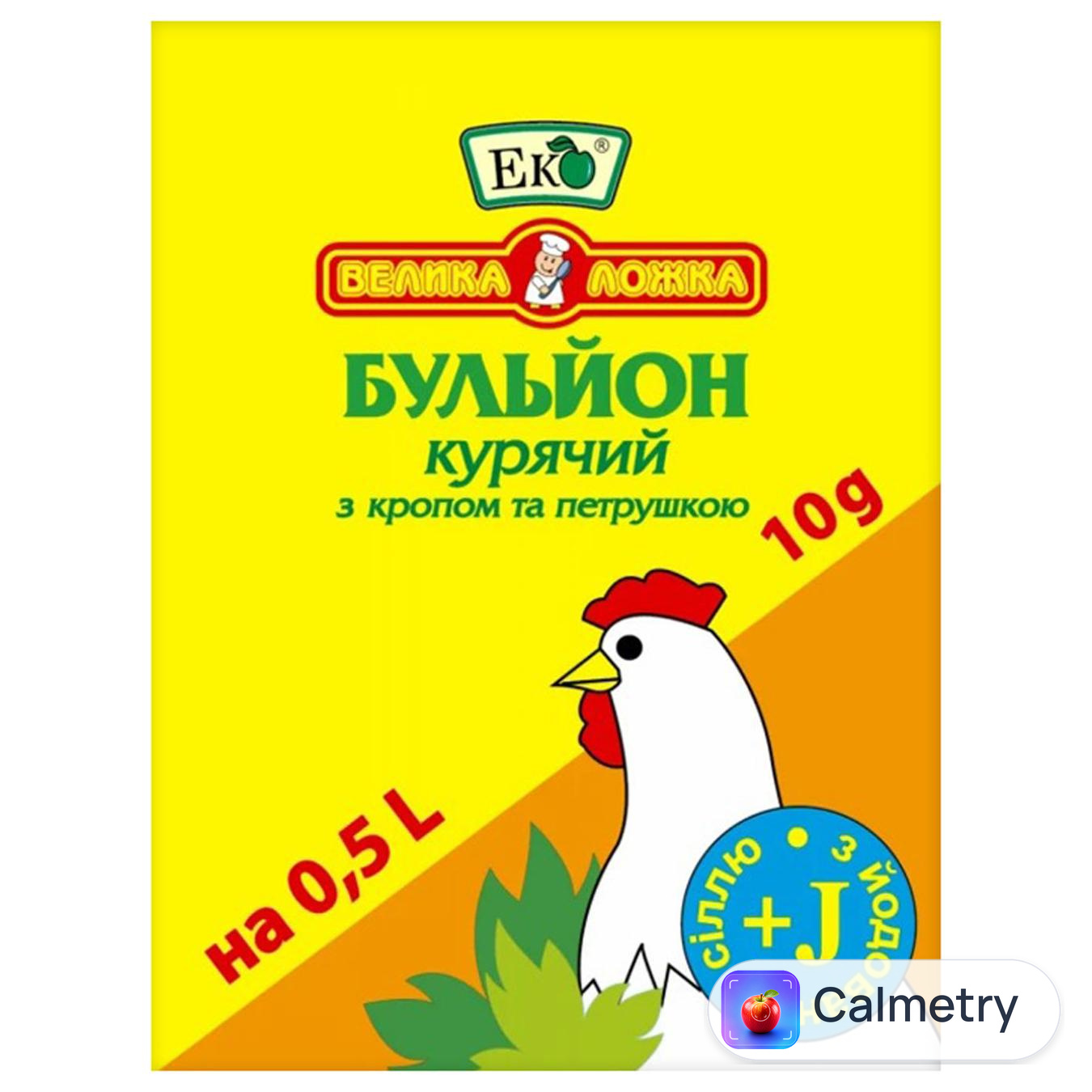 Бульйон курячий Еко з кропом та петрушкою 10г Велика Ложка