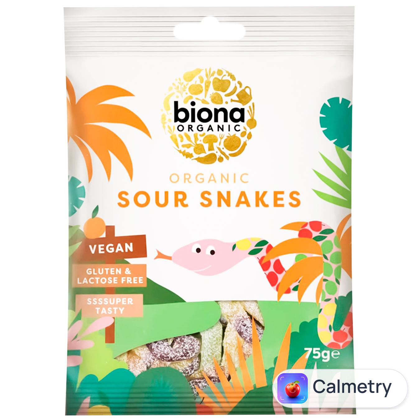 Цукерки желейні Biona Organic Sour Snakes органічні 75г