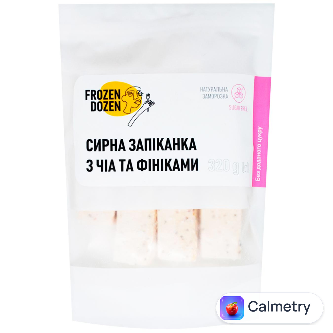 Запіканка Frozen Dozen сирна з чіа та фініками заморожені 320г