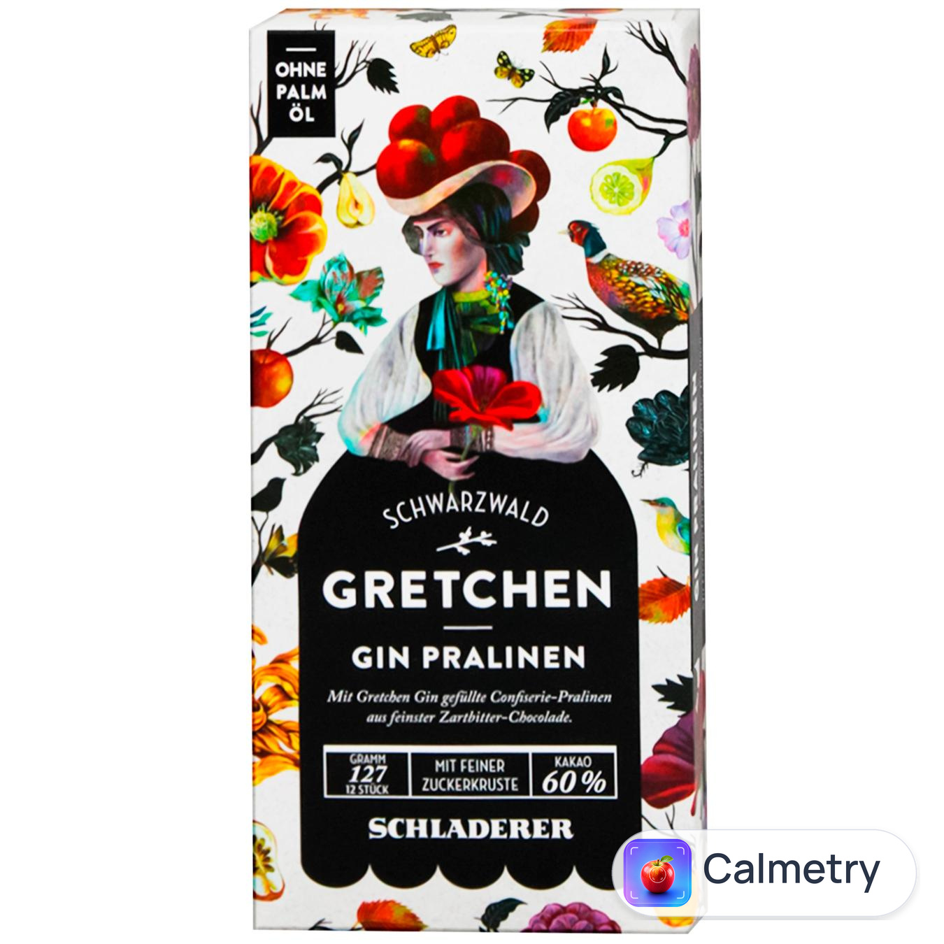 Цукерки Asbach Schladerer Gretchen Gin з чорного шоколаду з джином 127г