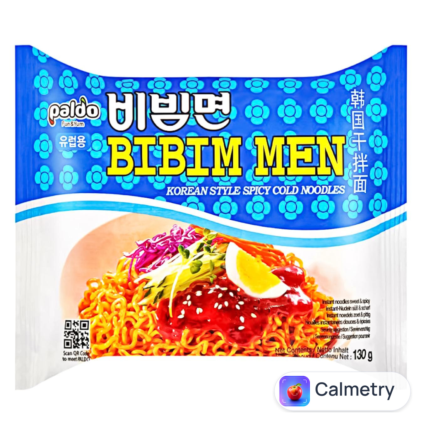 Локшина Paldo Bibim Men швидкого приготування в корейському стилі 130г — фото продукту