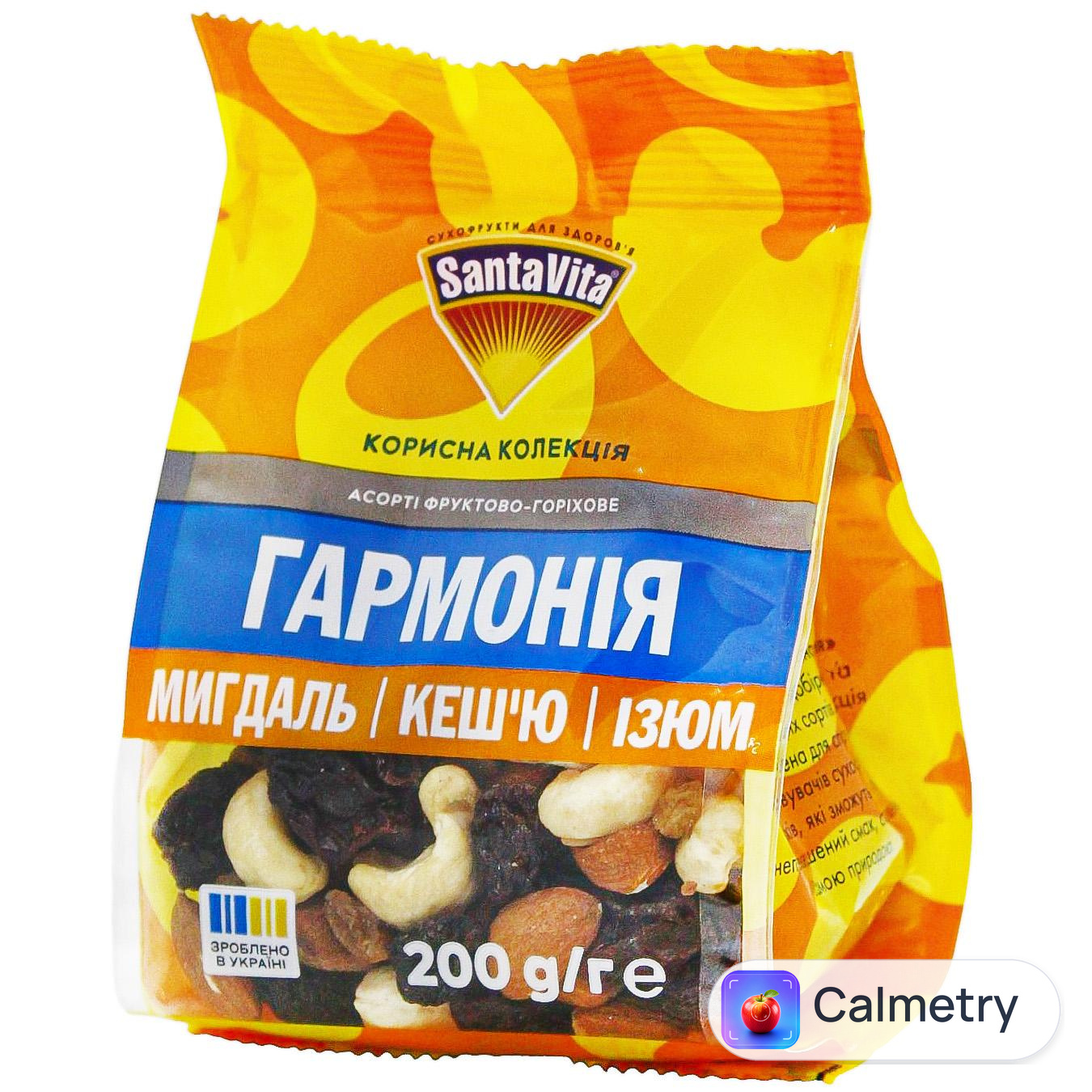 Асорті SantaVita Гармонія фруктово-горіхове 200г — фото продукту