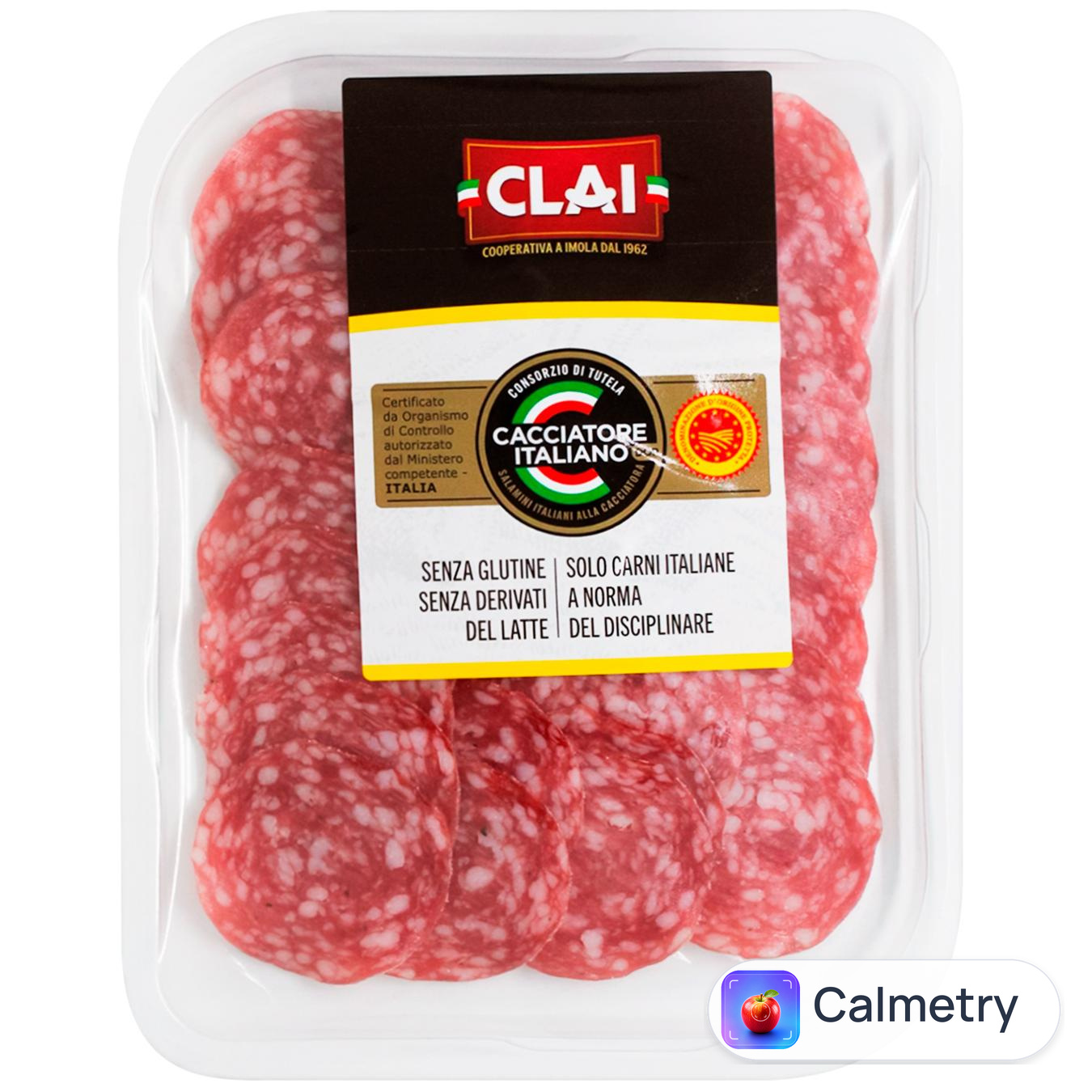 Ковбаса Clai Cacciatore Салямі нарізана 70г