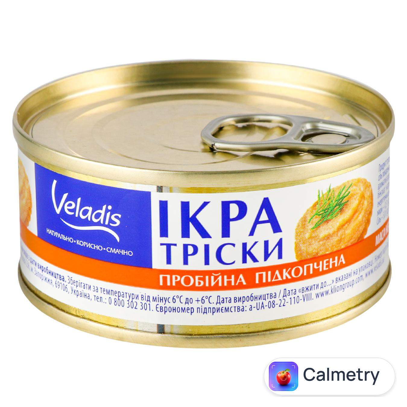 Ікра тріски Veladis пробійна підкопчена 100г