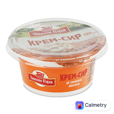 Крем-сир Звени Гора зі смаком лосося 50%, 130г