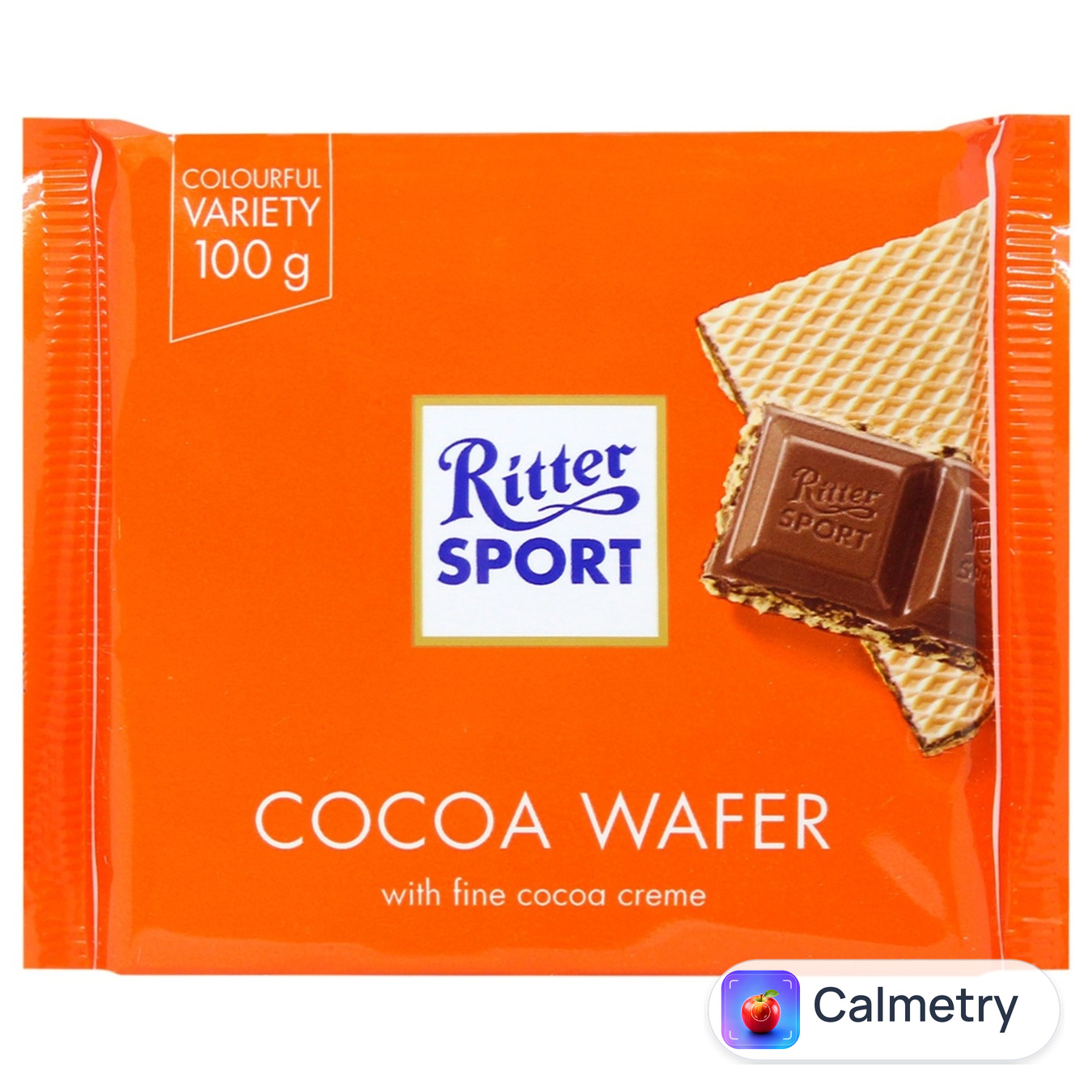 Шоколад молочний Ritter Sport з начинкою какао та вафлі 100г