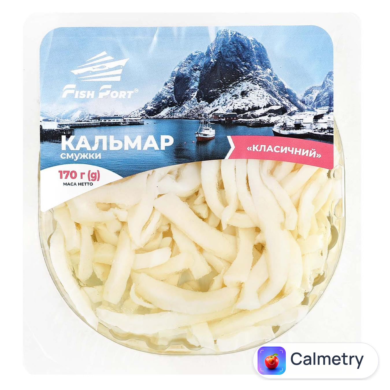 Кальмар смужки Fish Port солені в олії 170г