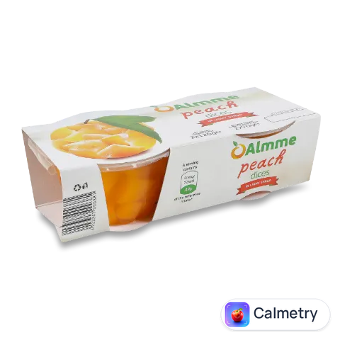 Персик Almme кубиками в легкому сиропі