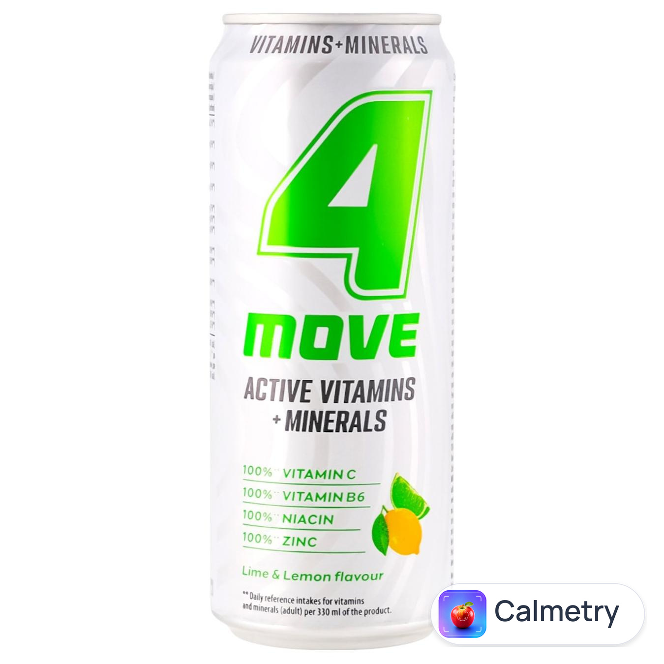 Напій газований 4Move Active Vitamin лайм-лимон 0,33л — фото продукту
