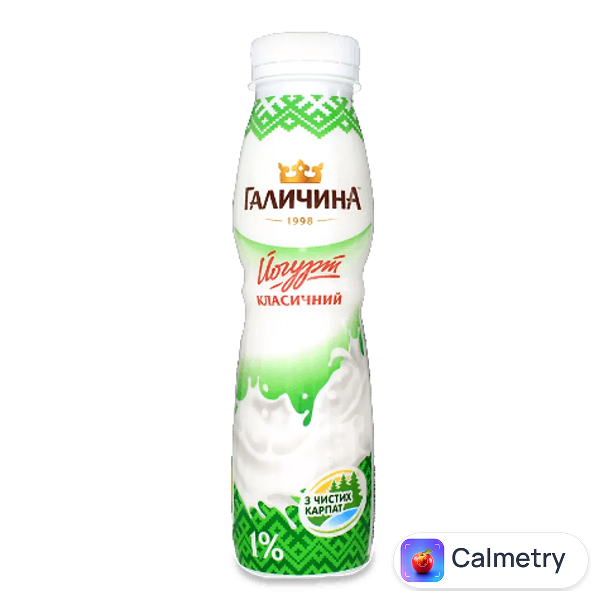 Йогурт Галичина без цукру 1% пляшка 300г