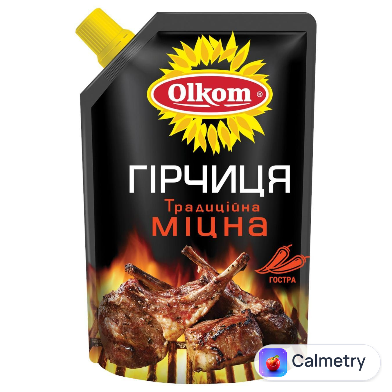 Гірчиця Olkom Традиційна міцна 120г