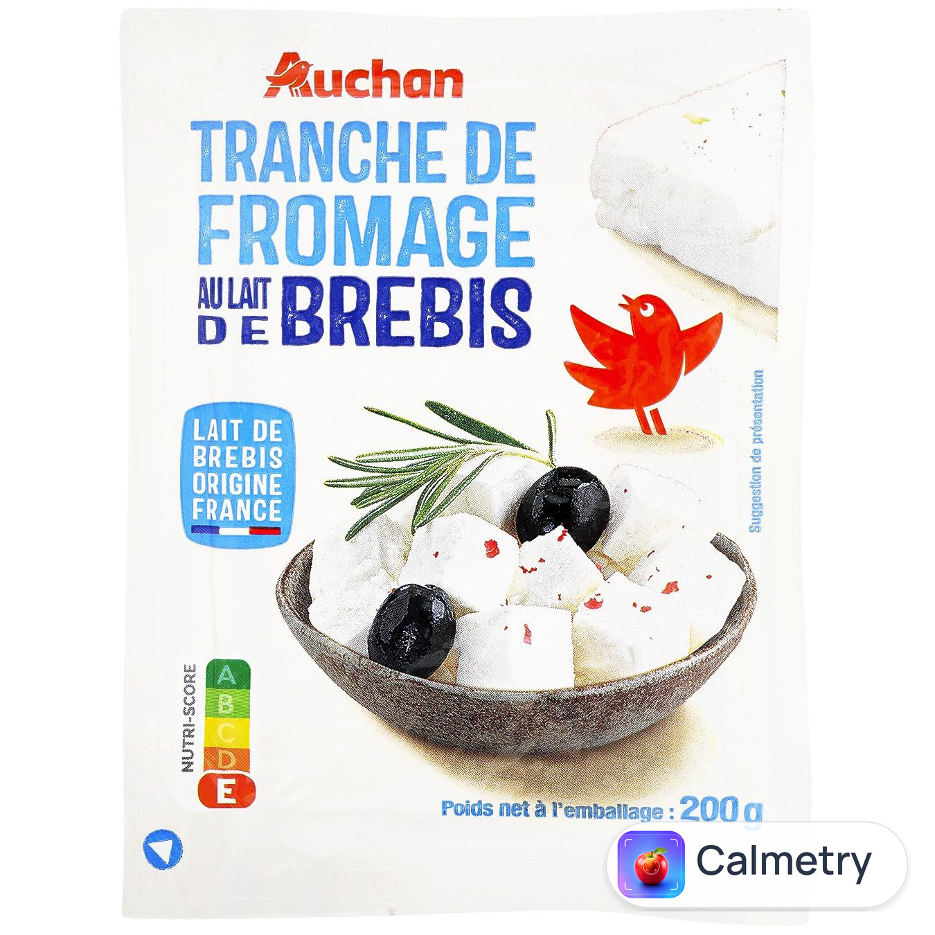 Сир Auchan овечий кубиками 22% 200г