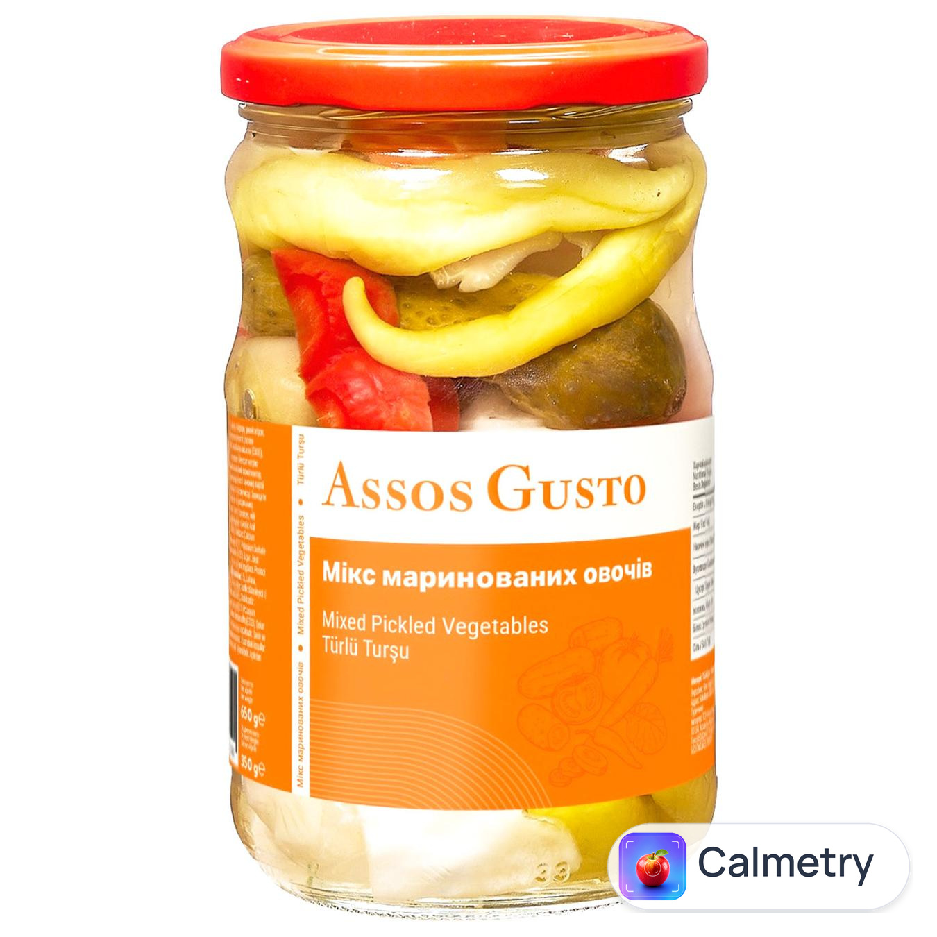 Овочі Assos Gusto мариновані мікс 660г