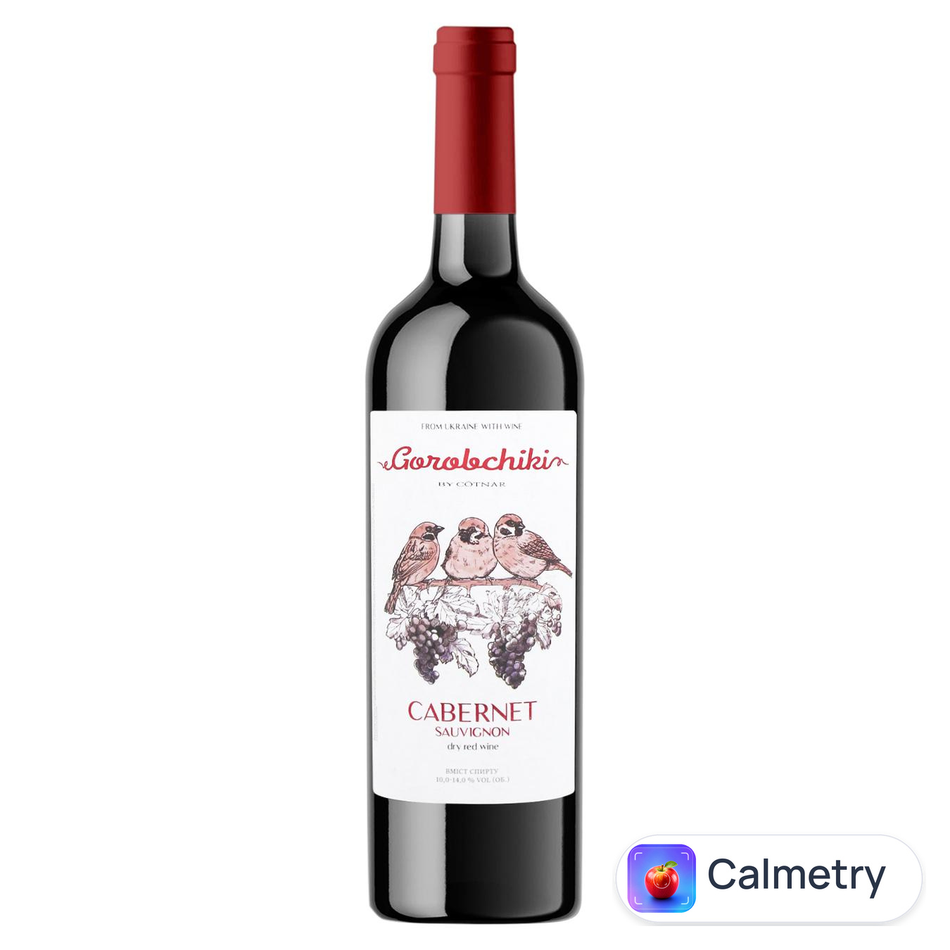 Вино Cotnar Gorobchiki Cabernet Sauvignon червоне сухе 10-14% 0,75л — фото продукту