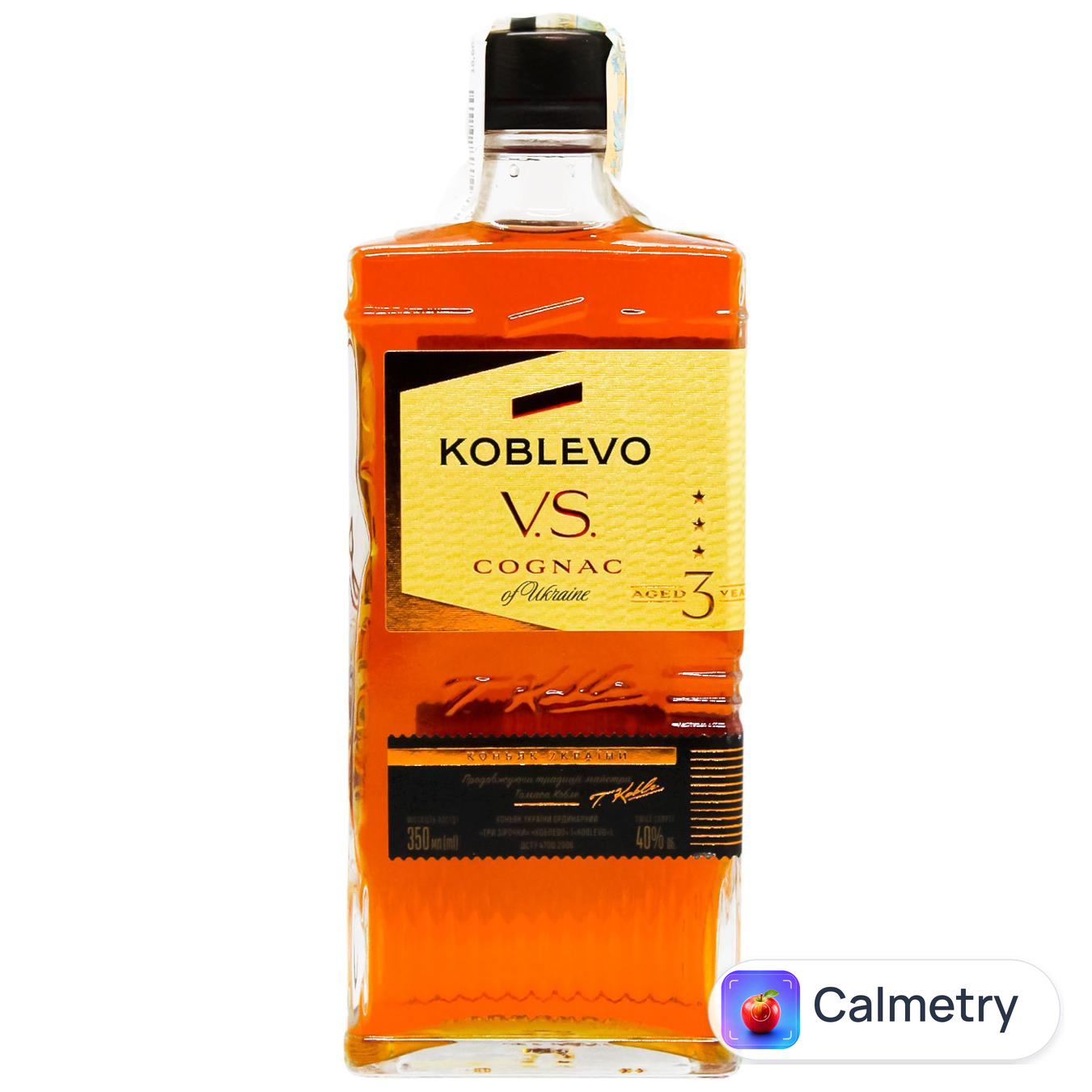 Бренді Koblevo 3 роки 40% 0,35л