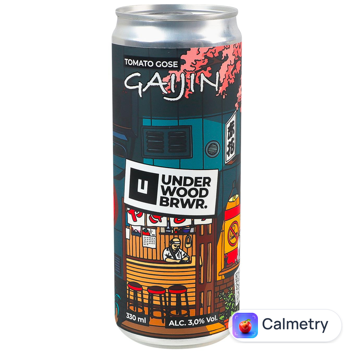 Пиво Underwood Gaijin світле нефільтроване 3% 0,33л