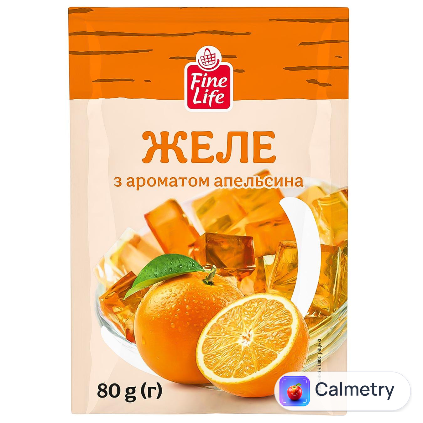 Желе Fine Life з ароматом апельсина 80г