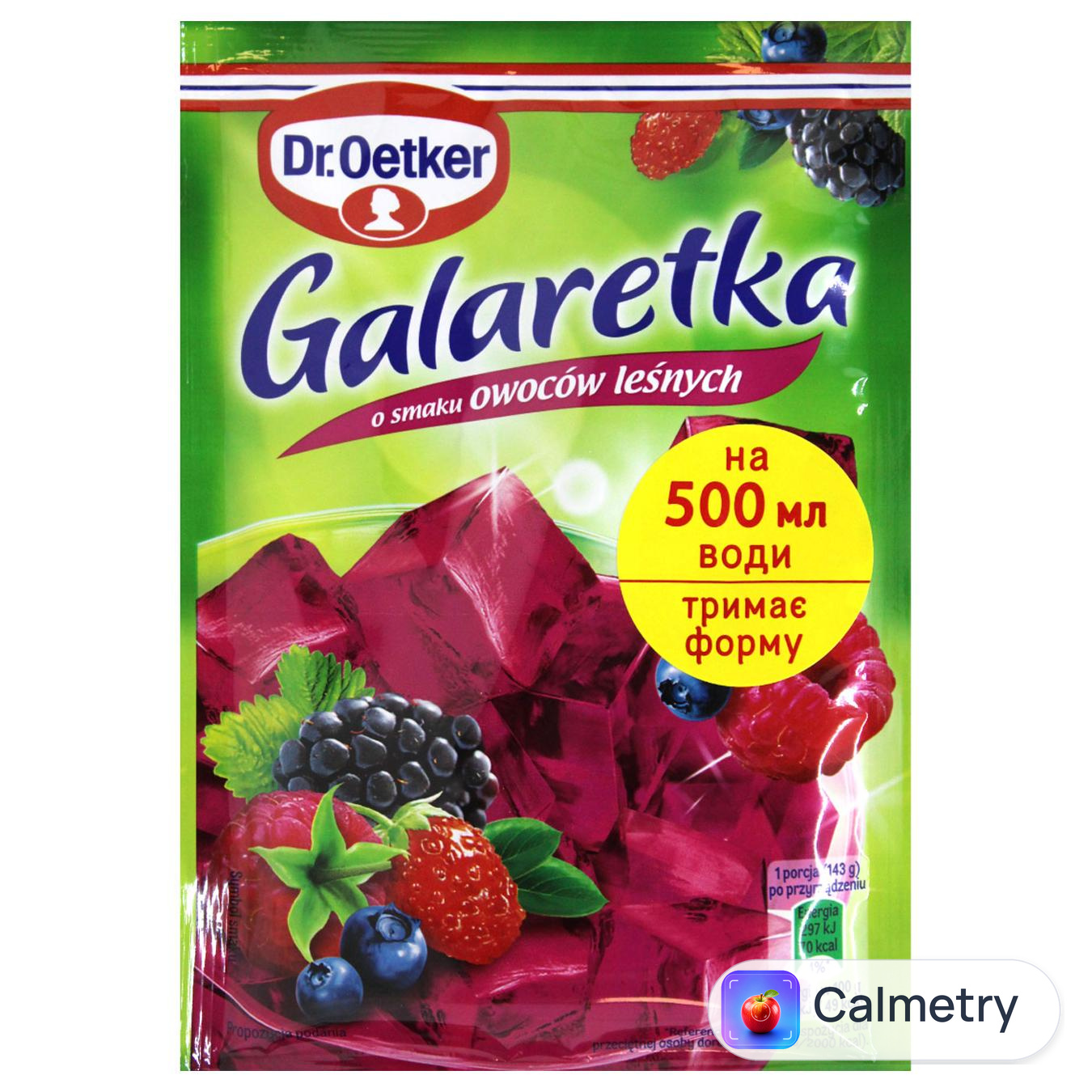 Желе Dr.Oetker Galaretka зі смаком лісових ягід 72г — фото продукту