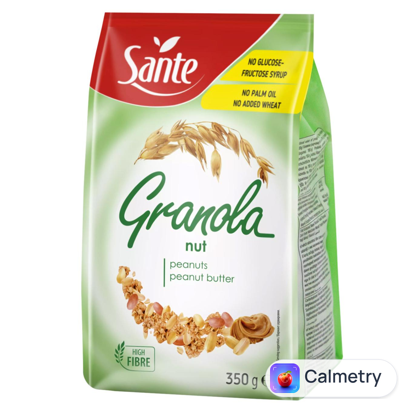 Гранола Sante цільнозернова з арахісом та арахісовим маслом 350г — фото продукту
