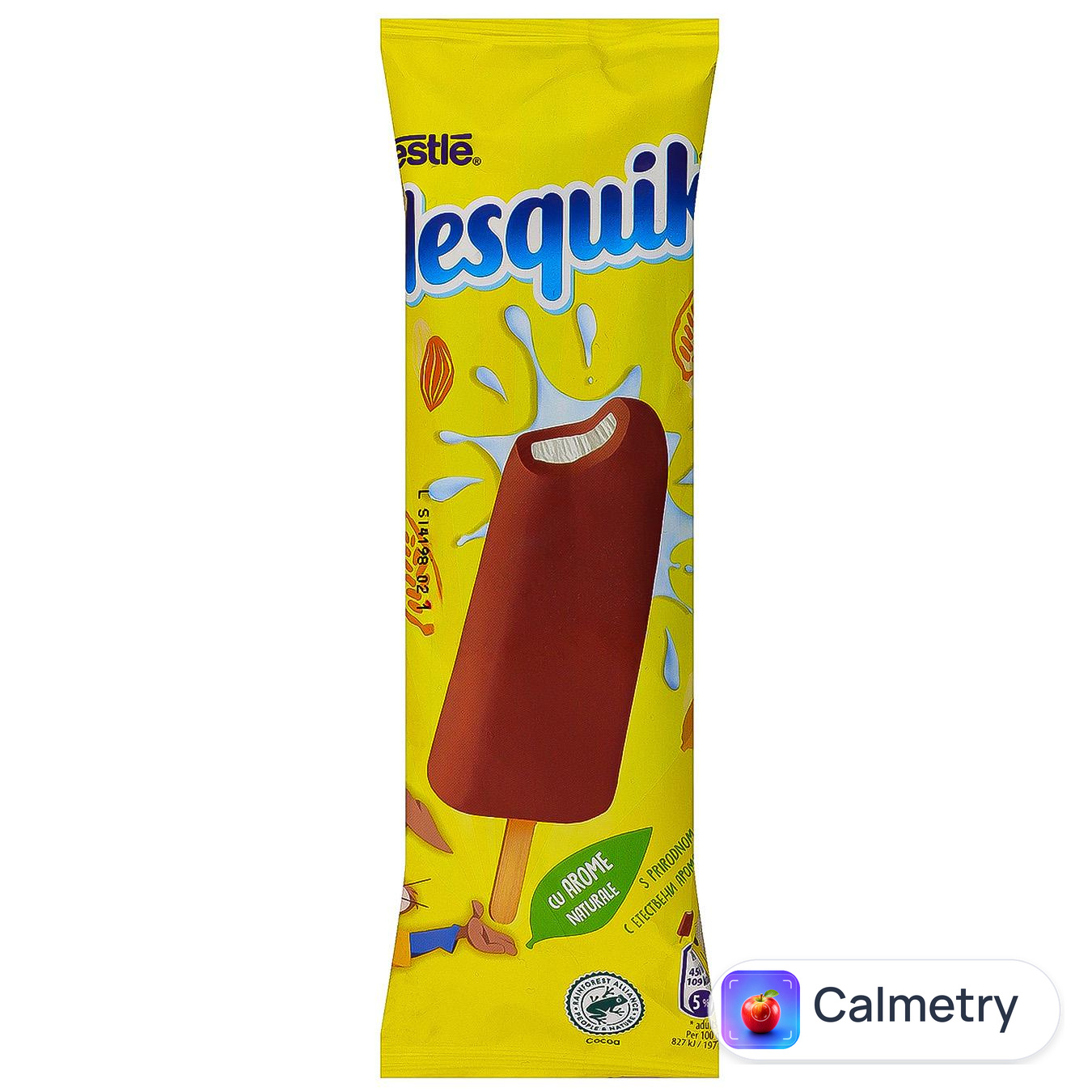 Морозиво ескімо Nesquik в шоколадній глазурі зі смаком ванілі 55г — фото продукту