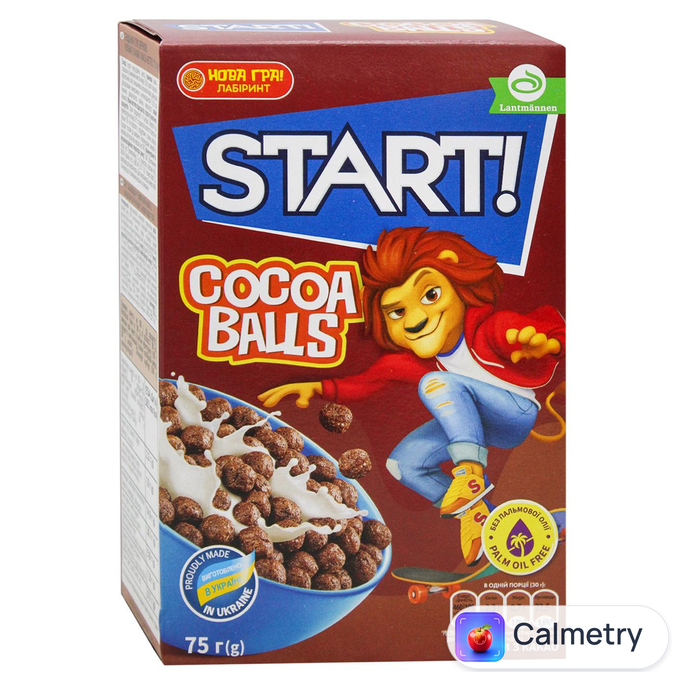 Сніданок сухий Start! Кульки з какао 75г