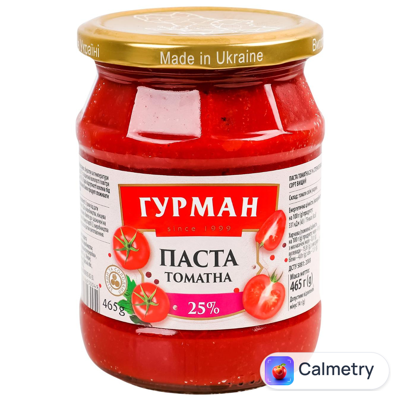 Паста томатна Гурман 25% 465г